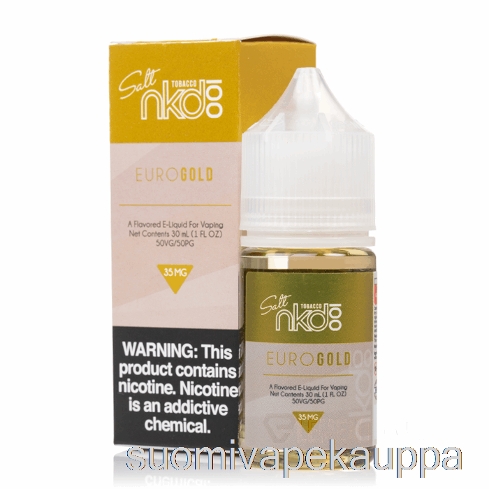 Vape Box Euro Gold - Nkd 100 Suolaa E-nestettä - 30ml 50mg